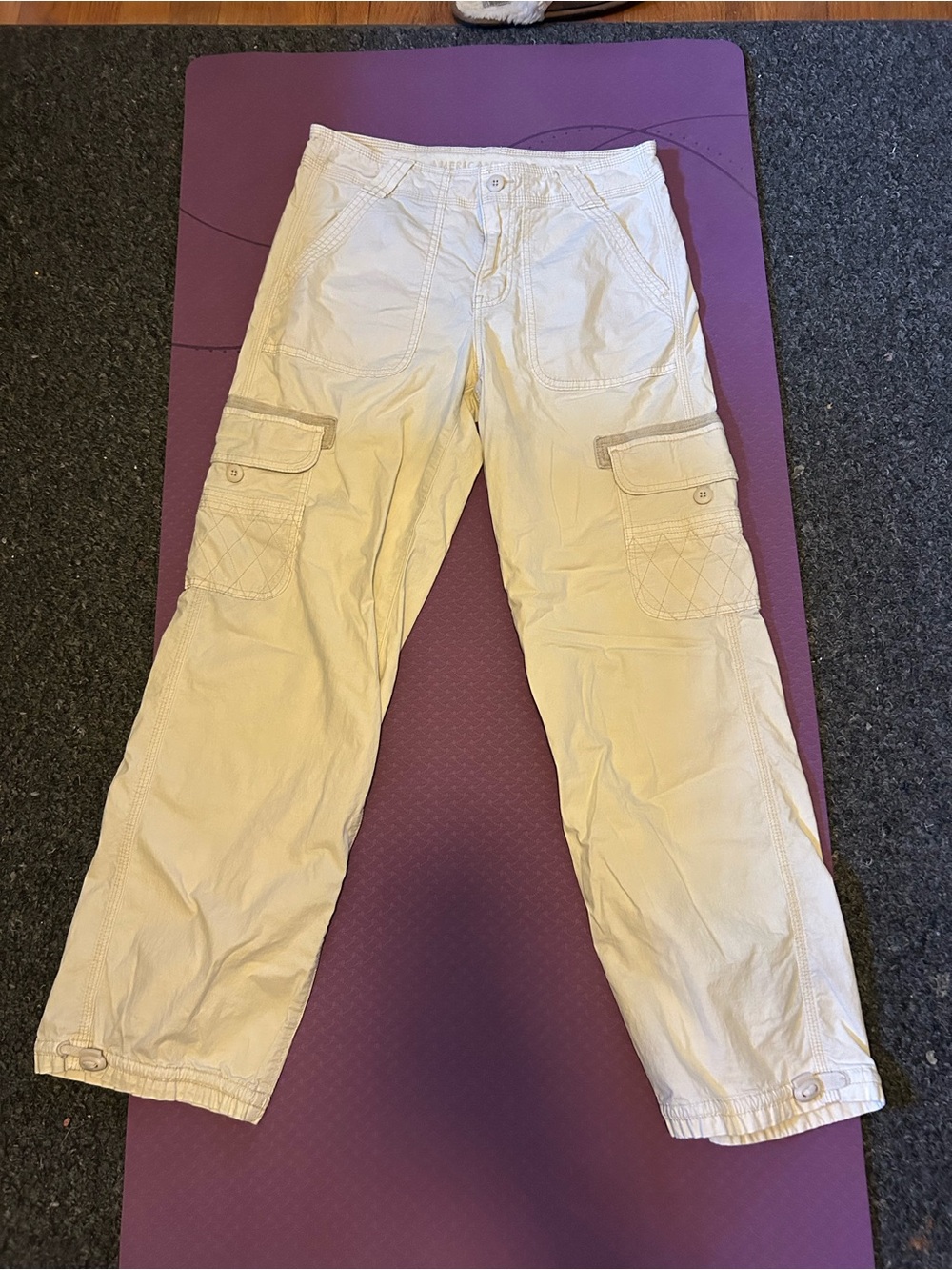 American Eagle Khaki Cargo Pants